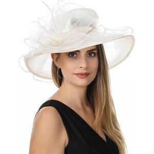 Women's Organza Church British Fascinator Hat